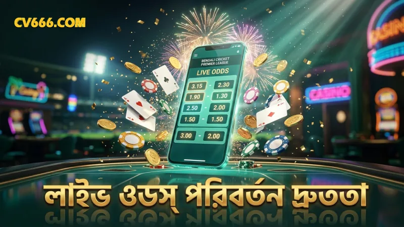 লাইভ ওডস পরিবর্তনের দ্রুততা এবং তার গুরুত্ব দেখানো হয়েছে