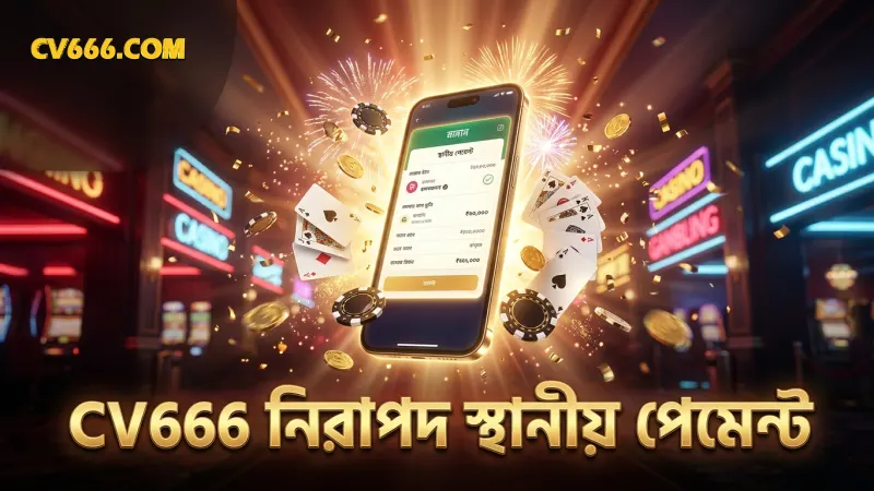 CV666 প্ল্যাটফর্মে স্থানীয় পেমেন্ট দ্রুত ও নিরাপদ