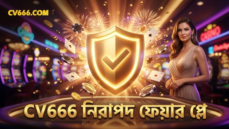 CV666-র ফেয়ার প্লে ও RNG সার্টিফিকেশন নিশ্চিত করে নিরাপত্তা।