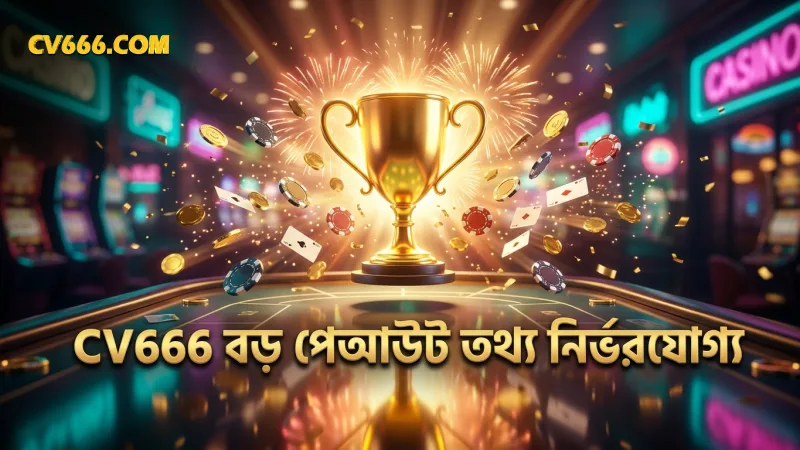 বড় টার্গেটের পেআউট সম্পর্কে CV666 এর অফিসিয়াল তথ্য নির্ভরযোগ্য।