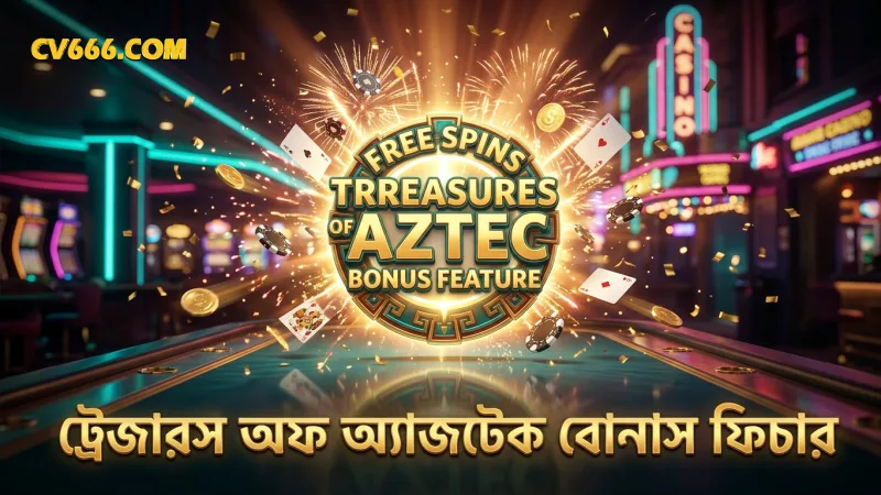 ট্রেজারস অফ অ্যাজটেকের গুরুত্বপূর্ণ বোনাস ও ফ্রি স্পিন ফিচার।